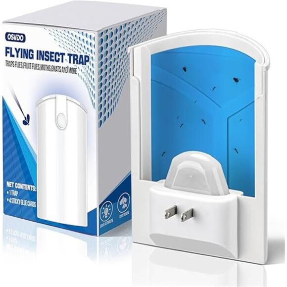 Fruit Fly Traps for Indoors, Plug in Light Flying Insect Trap, Fly Trap Indoor, - Picture 7 of 7